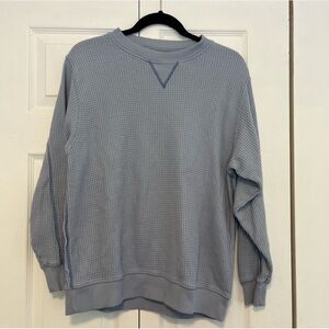 AERIE oversized waffle knit sweatshirt